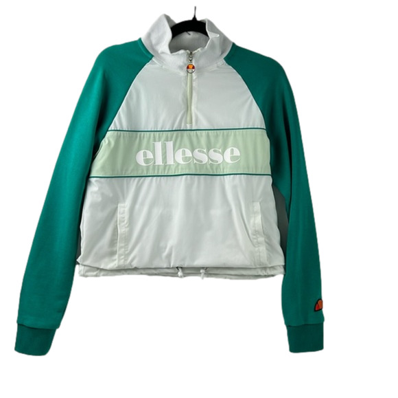 ellesse el Coacoa Track Top White - UK  Size 8 - Picture 1 of 11